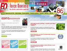 Tablet Screenshot of fo-vienne.fr